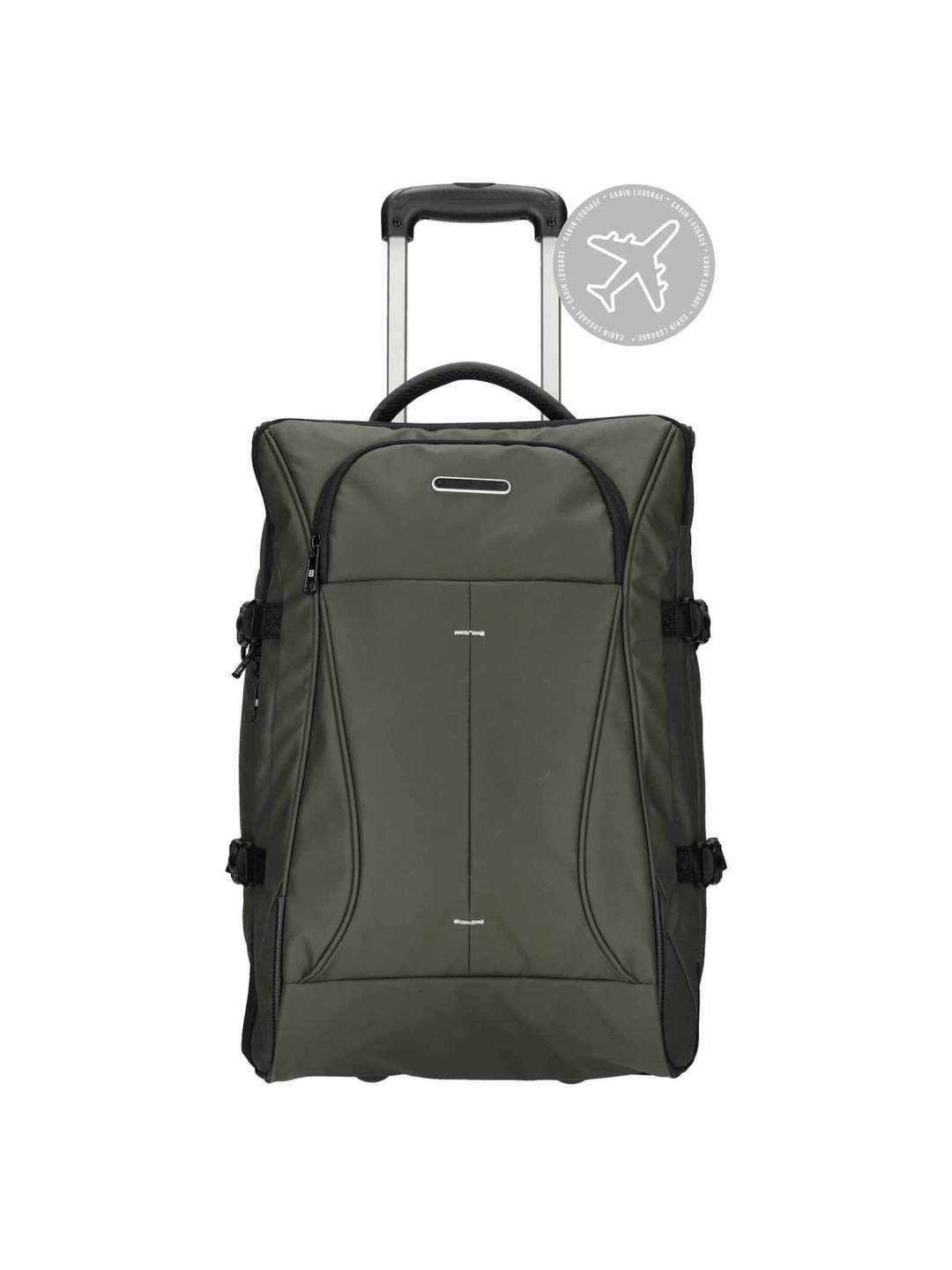 Kabinový cestovní kufr Enrico Benetti Nortem – zelená